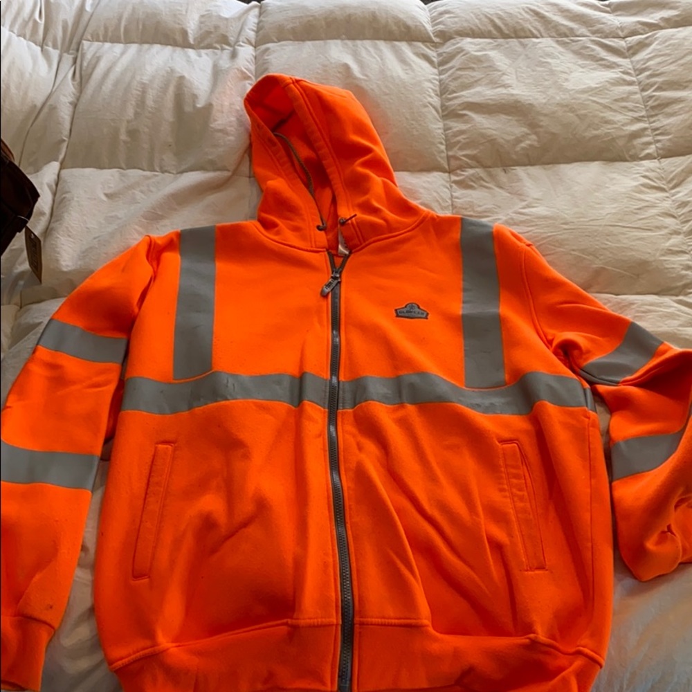 Hi vis zip sweatshirt